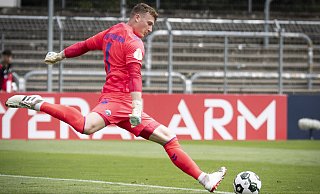 Paderborns Torwart Markus Schubert durfte erstmals seit fast sechs Monaten wieder in einem Pflichtspiel ran. - IMAGO/Beautiful Sports Paderborns Torwart Markus Schubert durfte erstmals seit fast sechs Monaten wieder in einem Pflichtspiel ran. - IMAGO/Beautiful Sports
