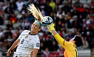 Julie Ertz ist aus der US-Nationalmannschaft zurückgetreten. - Andrew Cornaga/AP/dpa