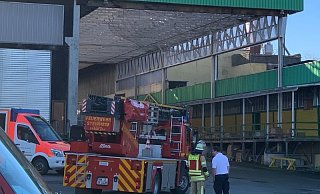 Die Feuerwehren mussten zu einem holzverarbeitenden Betrieb in Nieheim ausrücken. - Feuerwehr Steinheim