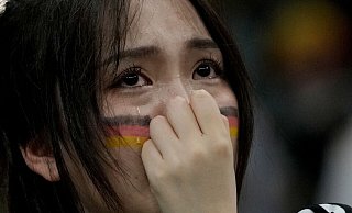 Enttäuschung nach dem Spiel gegen Costa Rica. - Hassan Ammar/AP/dpa