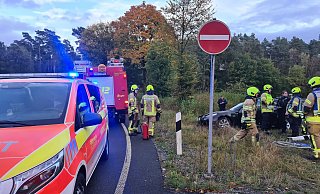 Eine Smartwatch alarmierte die Rettungsdienste bezüglich des Unfalls auf der B1. - Feuerwehr Bad Lippspringe