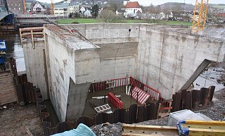 Einblicke in den Brückenneubau in Beverungen. - Torsten Wegener