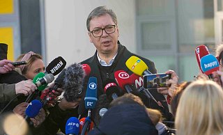 Parlamentswahl: Der serbische Präsident Aleksandar Vucic galt als Favorit. - Darko Vojinovic/AP