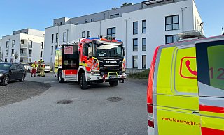 Im ersten Stock eines Mehrfamilienhauses in der Straße Kreienhöfen brannte Essen auf dem Herd. - Ralph Meyer