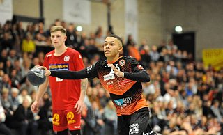 Rückkehr: Malik St. Claire und die TSG Harsewinkel haben gute Erinnerungen an Altenbeken. Beim letzten Gastspiel dort im Jahr 2018 sicherten sie sich mit einem 30:21-Sieg den Verbandsligatitel. - Markus Nieländer