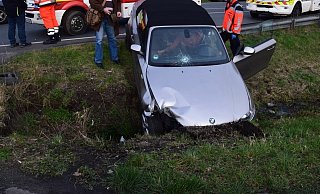 Die gefährliche Fahrt endete letztendlich im Graben. - Polizei Herford