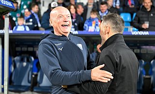 Uwe Rösler hatte bei seiner Rückkehr als Trainer nach Deutschland Grund zur Freude - Ulrich Hufnagel/dpa