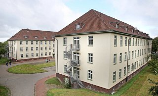 In der Harewood-Kaserne kam am Samstagabend es zu einem Polizeieinsatz. - Frank-Michael Kiel-Steinkamp