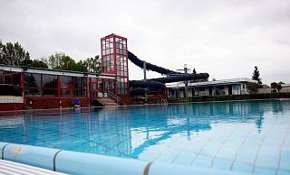 Das Aqua Fun ist im Moment gesperrt und menschenleer.  - Niklas Krämer