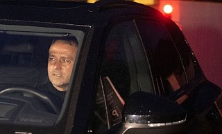 Bundestrainer Hansi Flick gab nach dem DFB-Krisengespräch keinen Kommentar ab. - Boris Roessler/dpa