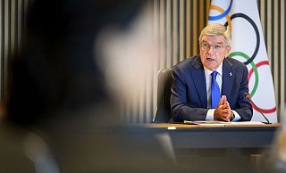 IOC-Präsident Thomas Bach. - Laurent Gillieron/KEYSTONE/dpa/Archivbild