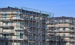 Die Zahl der Baugenehmigungen in Deutschland ist stark rückläufig. - Patrick Pleul/dpa