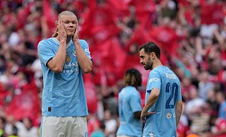 Versteht, dass manche EM-Fahrer nach einer langen Saison müde gewesen sind: Erling Haaland. - Kin Cheung/AP/dpa