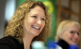 Bei der Kommunalwahl 2014 war Gitte Trostmann noch Wahlkampfleiterin der Gütersloher Grünen. Jetzt will sie selbst Bürgermeisterin werden. - Andreas Frücht