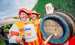 Libori feiern: Den Bierbrunnen mit seinen Jubelhennessen soll es in einer kleinen Version geben. - Besim Mazhiqi (Archivfoto)