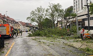 Die Auswertung der Inspire-Testdaten hat ergeben, dass der Feuerwehr beim Tornado im Mai 2022 schneller ein umfassenderes Lagebild zur Verfügung gestanden hätte. - (Archivbild) Marc Schröder