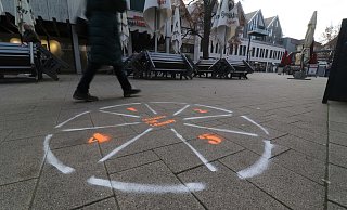 Viele Diskussionen gab es um die zunächst unbekannten Sprühkreise in der Stadt. - Simone Flörke