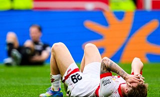 Stuttgarts Finn Jeltsch kann sich wegen einer Verletzung vorerst nicht mit der deutschen Mannschaft auf die U21-EM vorbereiten. - Tom Weller/dpa