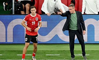 In der Nations League auf Erfolgskurs: Trainer Ralf Rangnick und Leipzigs Christoph Baumgartner. - Hendrik Schmidt/dpa