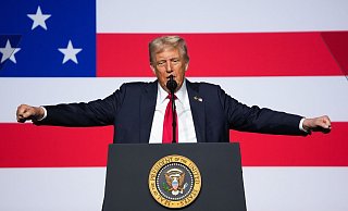 Trump wünscht, dass die Unis verbieten, was «konservative Ideen bestrafen, herabsetzen oder sogar Gewalt gegen sie anstiften könnte». - Andrew Harnik/Pool Getty Images North America/AP/dpa