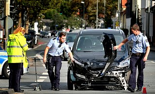 Der Ford traf den VW Golf am Heck. - Andreas Frücht