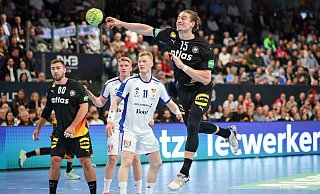 Juri Knorr präsentierte sich gegen Island in starker Form. - Daniel Karmann/dpa