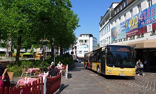 Gewohntes Bild: An den zwölf Linden auf dem Marienplatz und der Mauer als Begrenzung zur Marienstraße soll nicht gerüttelt werden. Neue Pläne sollen bis Ende Oktober nach eingehender Bürgerbeteiligung vorliegen. - Hans-Hermann Igges