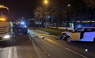 Die Eckendorfer Straße war aufgrund eines Verkehrsunfalls gesperrt. - Paul Brinkmann