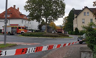 Der Kreisverkehr musste für vier Stunden gesperrt werden. - Elena Ahler