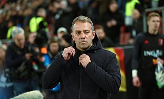 War mit der Leistung gegen Belgien nicht zufrieden: Bundestrainer Hansi Flick. - Christian Charisius/dpa