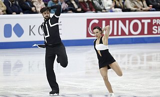 Jennifer Janse van Rensburg und Benjamin Steffan landeten bei der EM in den Top Zehn. - Antti Hamalainen/Lehtikuva/AP/dpa