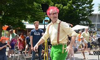Entertainer Christoph Engels unterhielt sein Publikum bestens. - Sven Hauhart