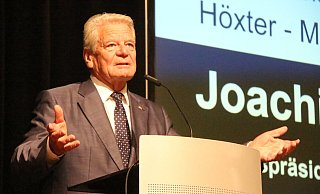 Der ehemalige Bundespräsident Joachim Gauck erläutet die Grenzen der Toleranz. - Burkhard Battran