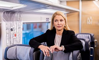 Die neue Bahnchefin Evelyn Palla soll mit einem neuen Vorstandsteam die Probleme bei der Bahn angehen. (Archivbild) - Christoph Soeder/dpa Pool/dpa