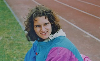 An der deutschen Spitze: Kerstin Poltrock im Jahr 1991 als 27-Jährige. Foto: Claus-Werner Kreft - Kreft