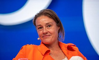 Ex-Nationaltorhüterin Katja Kraus sieht Chancen für die Entwicklung des Frauenfußballs. - David Inderlied/dpa