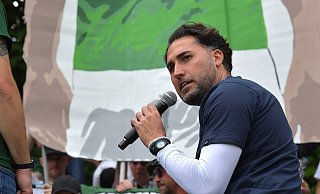 Trainer Julian Hesse hat mit seinem FC Gütersloh den DFB-Pokal erreicht. - sport/presse/foto Dünhölter