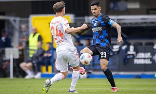 Raphael Obermair ist nach seinem Muskelfaserriss wieder im Mannschaftstraining des SC Paderborn dabei. - IMAGO/Moritz Müller