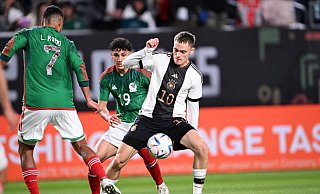 Machte gegen Mexiko ein gutes Spiel: Florian Wirtz. - Federico Gambarini/dpa