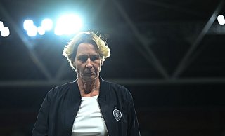 Die DFB-Elf von Trainerin Voss-Tecklenburg fällt in der Weltrangliste auf Platz sechs zurück. - Sebastian Gollnow/dpa