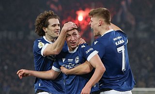 Marius Wörl (M) schoss Arminia Bielefeld mit 1:0 in Führung. - Friso Gentsch/dpa