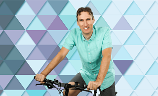 Lars Heise liebt neben Schlager auch das Radfahren. - Jenny van Bree