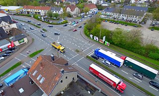 Diese Luftaufnahme von der Kreuzung Mindener/Eidinghausener/Steinstraße stammt aus dem Jahr 2017. - Jens Reddeker