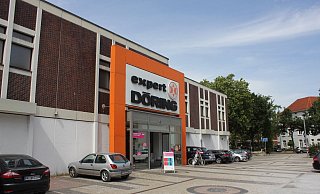 Der Elektrofachmarkt hat - wie auch die beiden anderen Pächter im Haus - langfristige Mietverträge. - Eike J. Horstmann