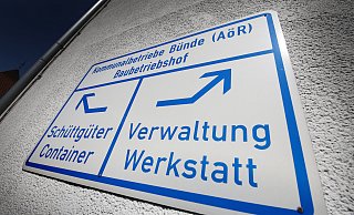 Werden neu strukturiert: Die Kommunalbetriebe Bünde an der Südlenger Straße. - www.gerald-dunkel.de