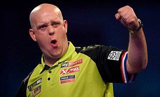 Freut sich auf die Rückkehr von Fans und volle Hallen nach gut 16 Monaten Corona-Pandemie: Michael van Gerwen. - Foto: Tess Derry/PA Wire/dpa