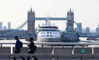 Die Internationale Seeschifffahrtsorganisation IMO hat ihren Sitz in London nahe der Themse. (Archivbild) - David Parry/PA Wire/dpa
