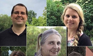 Bernd Blome, Julia Seifert, Aika Lübeck, Klaus-Dieter Wilde und Martina Denkner (Mitte) kandidieren für die Grünen. - Grüne