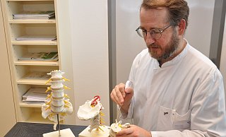 Szabolcs Szeöke ist Leitender Oberarzt in der Klinik für Wirbelsäulenchirurgie und entfernt Metastasen an der Wirbelsäule durch Hitze. - Brüderkrankenhaus St. Josef