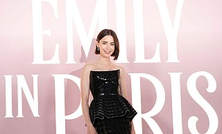 Die britische Schauspielerin Lily Collins . - Jordan Strauss/Invision/AP